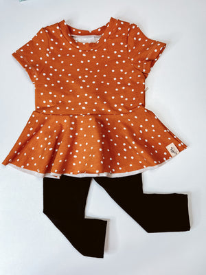 Speckled Peplum tops