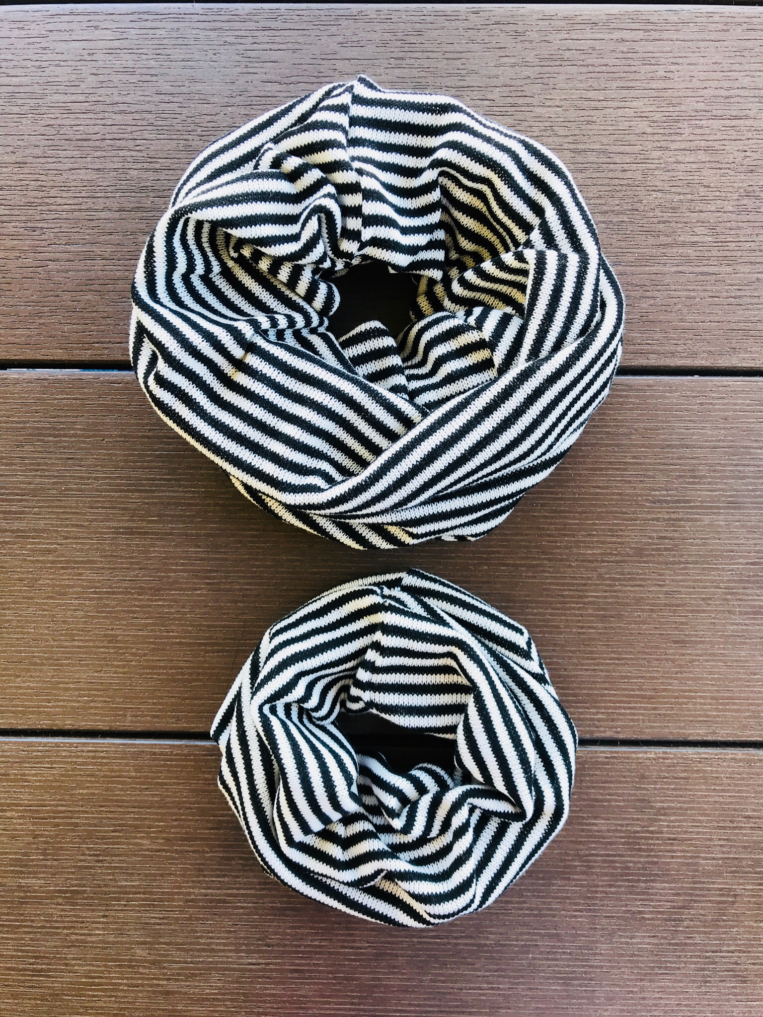 Mama & Little stretch scarf stripe Set