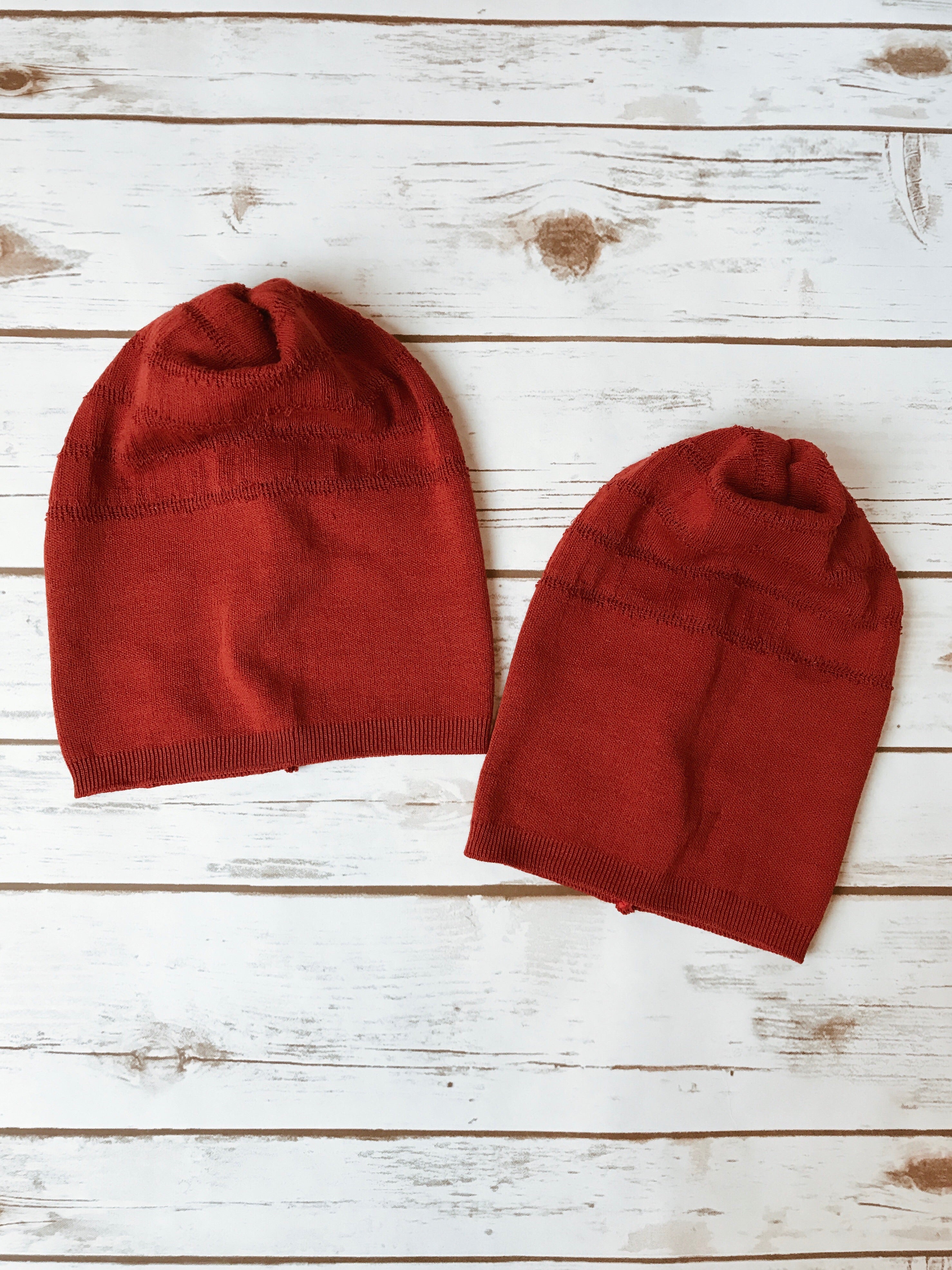 Mama & Little Rustic Slouch Beanie Set