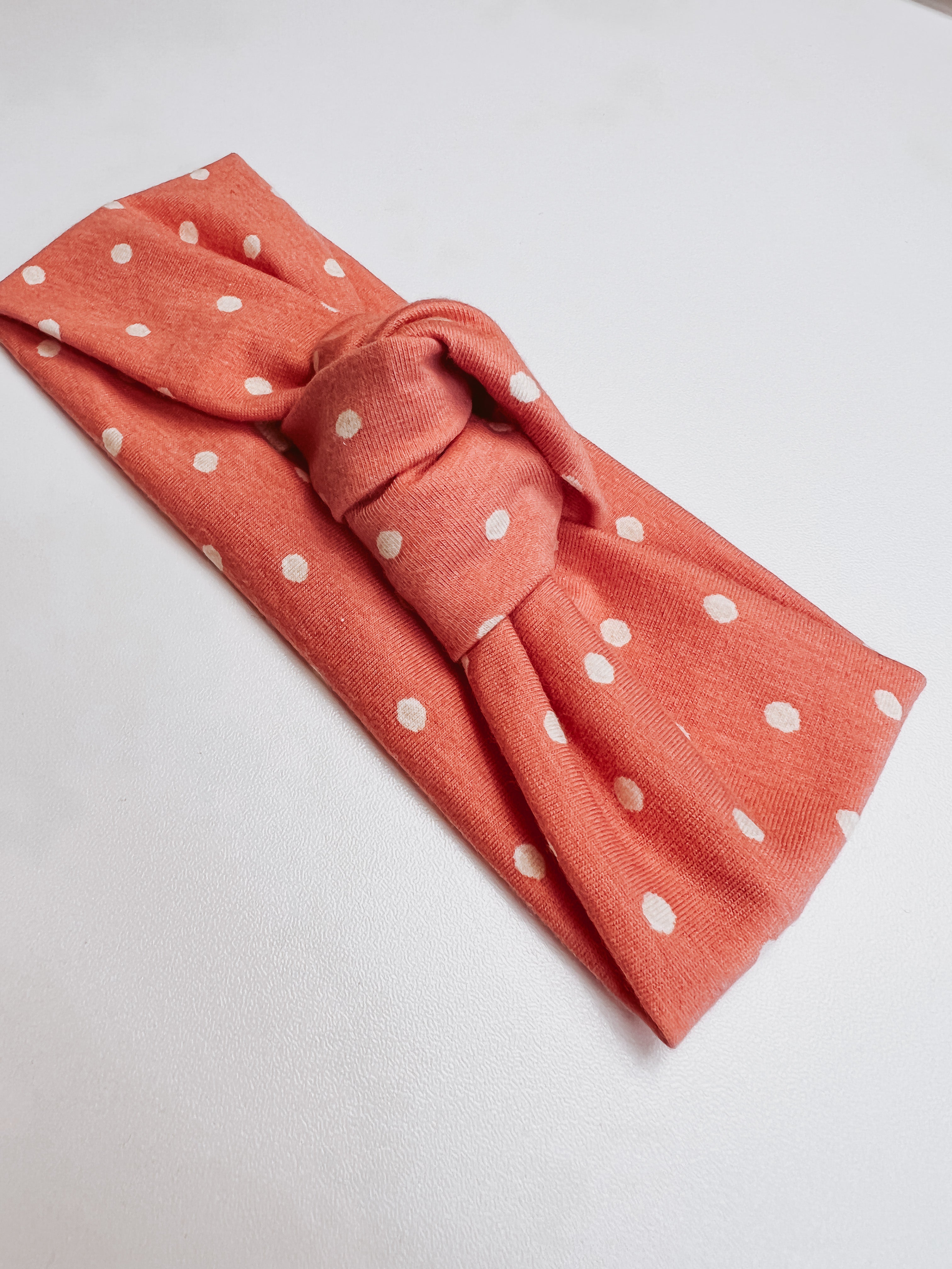 Dots on Rose Knotted Headband